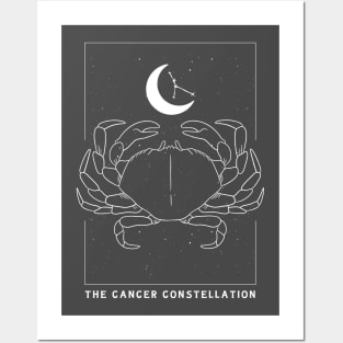 Cancer Zodiac Constellation Crab Posters and Art